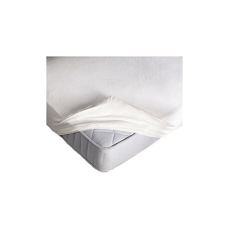 Coprimaterasso Elasticizzato in spugna con angoli ed elastici - 3 misure - altezza materasso cm 25